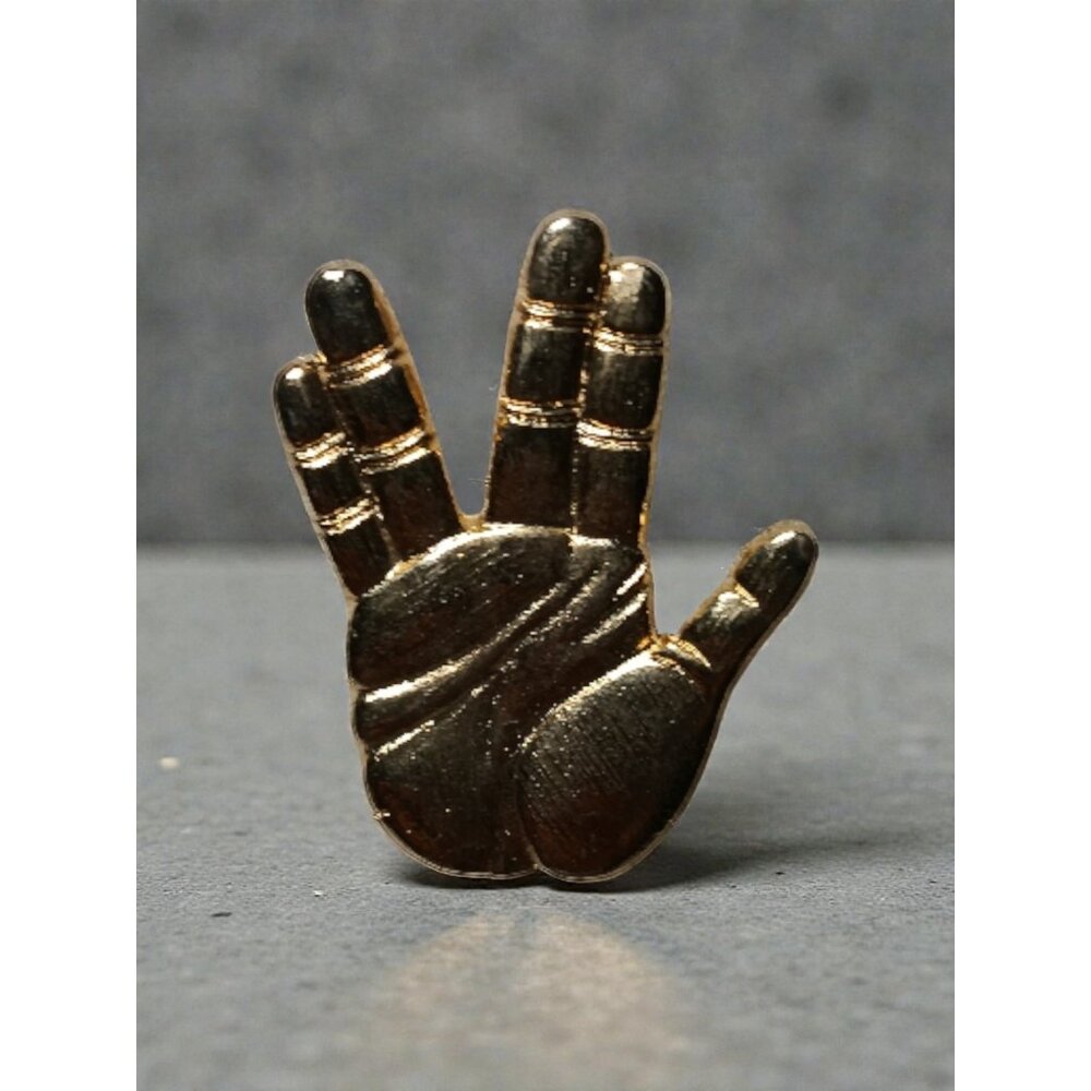 Star Trek VI Promo Lapel Pin Paramount Spock Vulcan Live Long & Prosper 1.5"